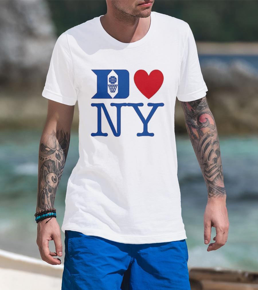 Duke Heart NY Basketball Symbol T-Shirt