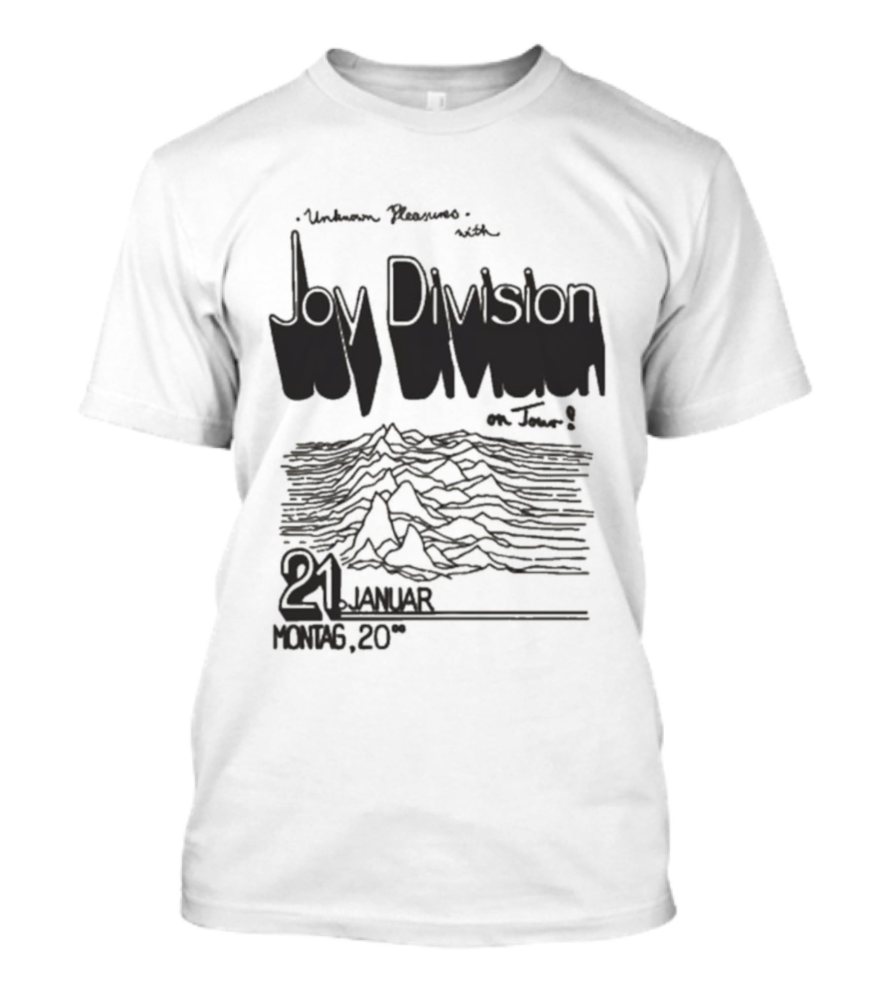 Joy Division Unknown Pleasures Tour 2025 21 Januar Montag 20 T-Shirt