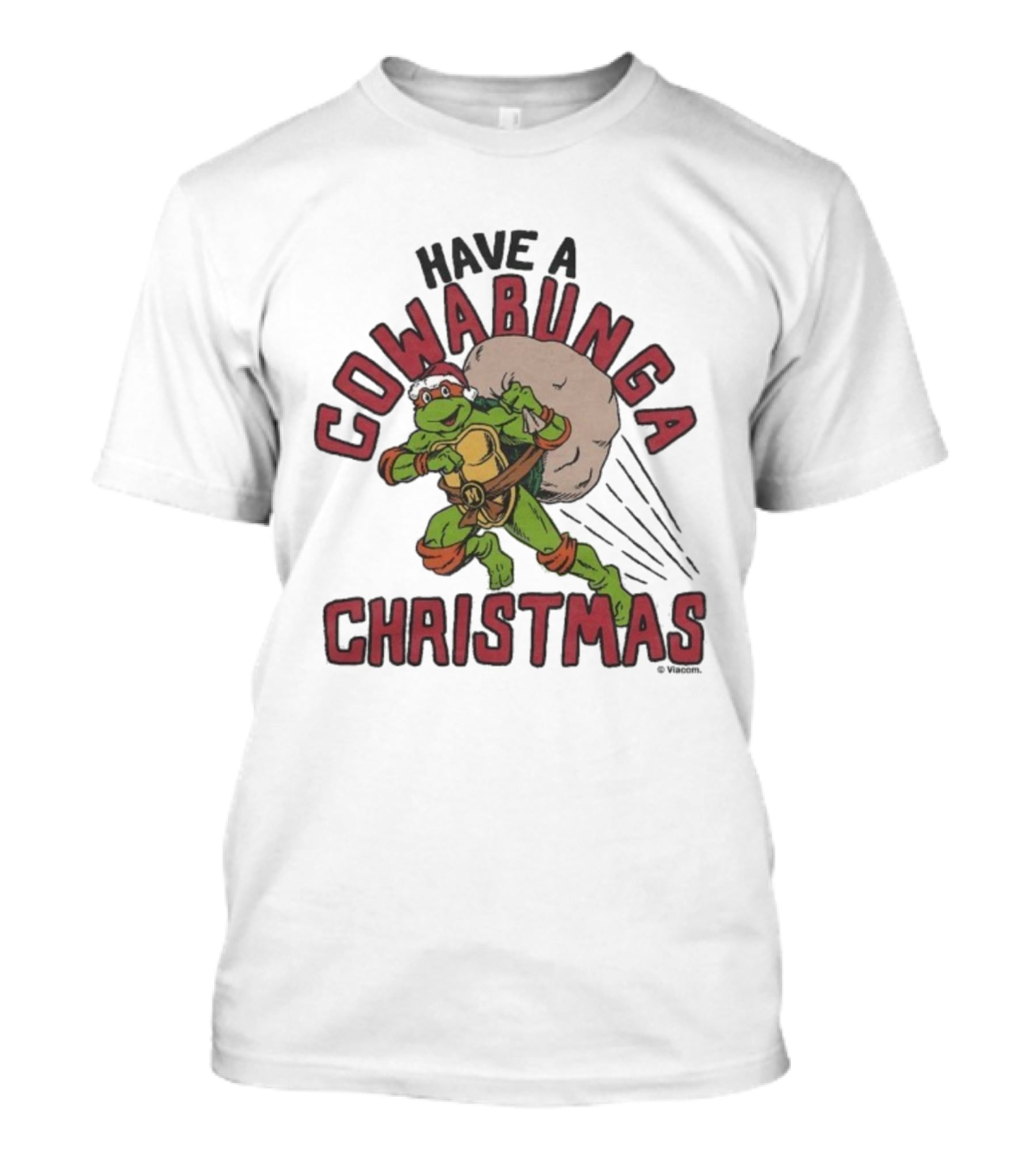 Teenage Mutant Ninja Turtles Have A Cowabunga Christmas Santa Raphael T-Shirt