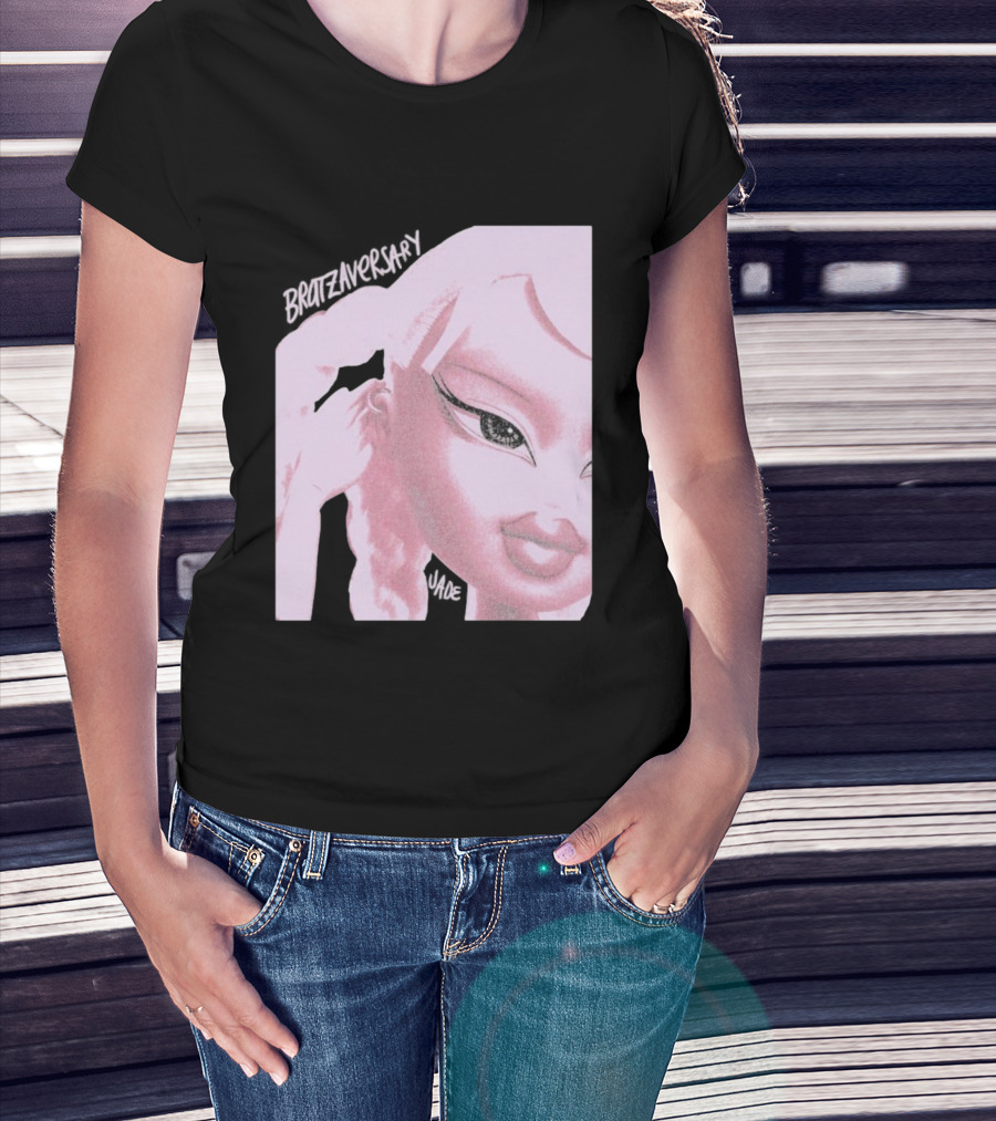 Bratz Jade Glam Bratzaversary Pink Sparkle Aesthetic T-Shirt