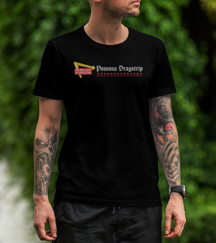 In-N-Out Burger Pomona Dragstrip Racing Theme T-Shirt