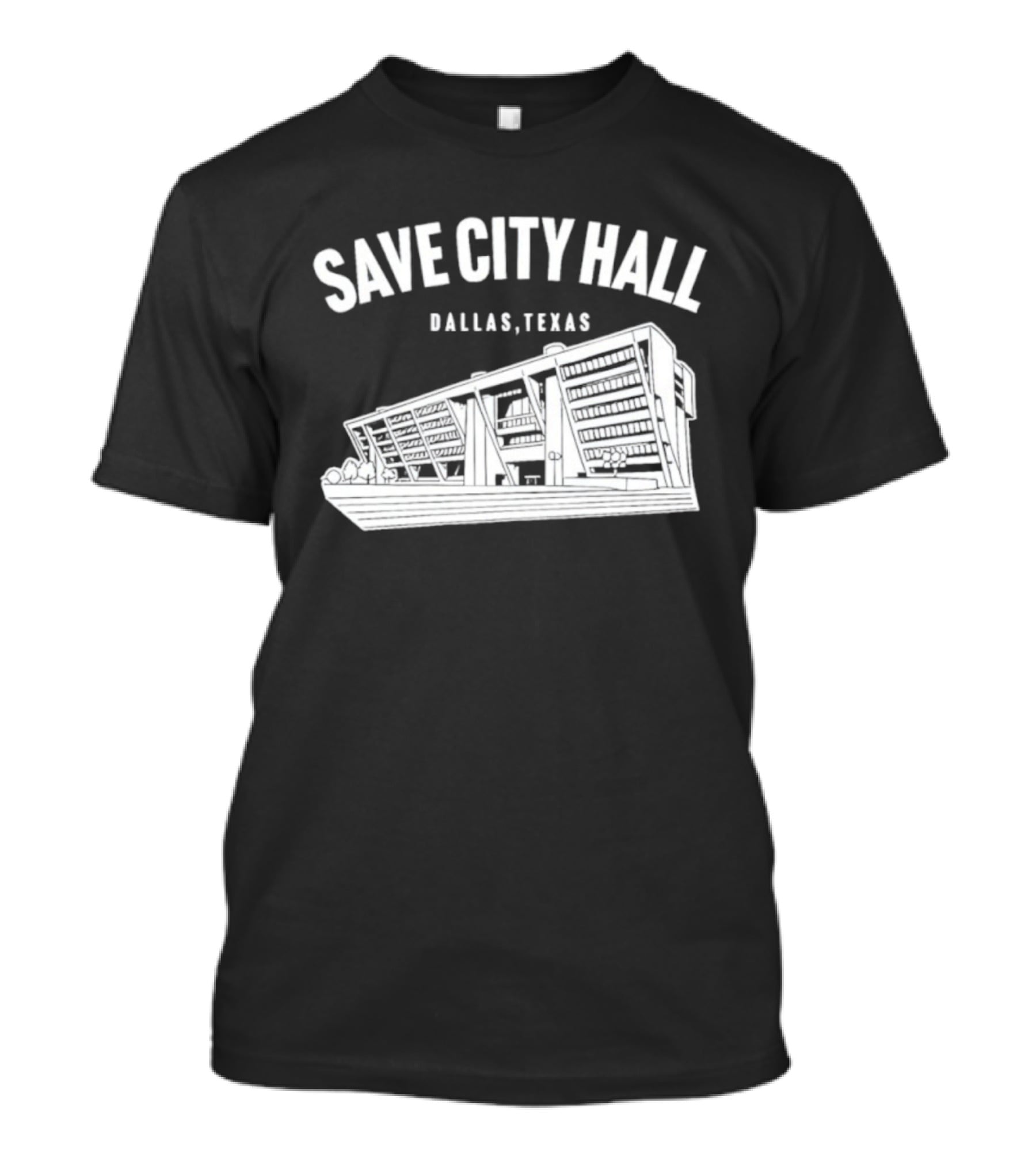 Save City Hall Dallas Texas Building Community Preservation T-Shirt