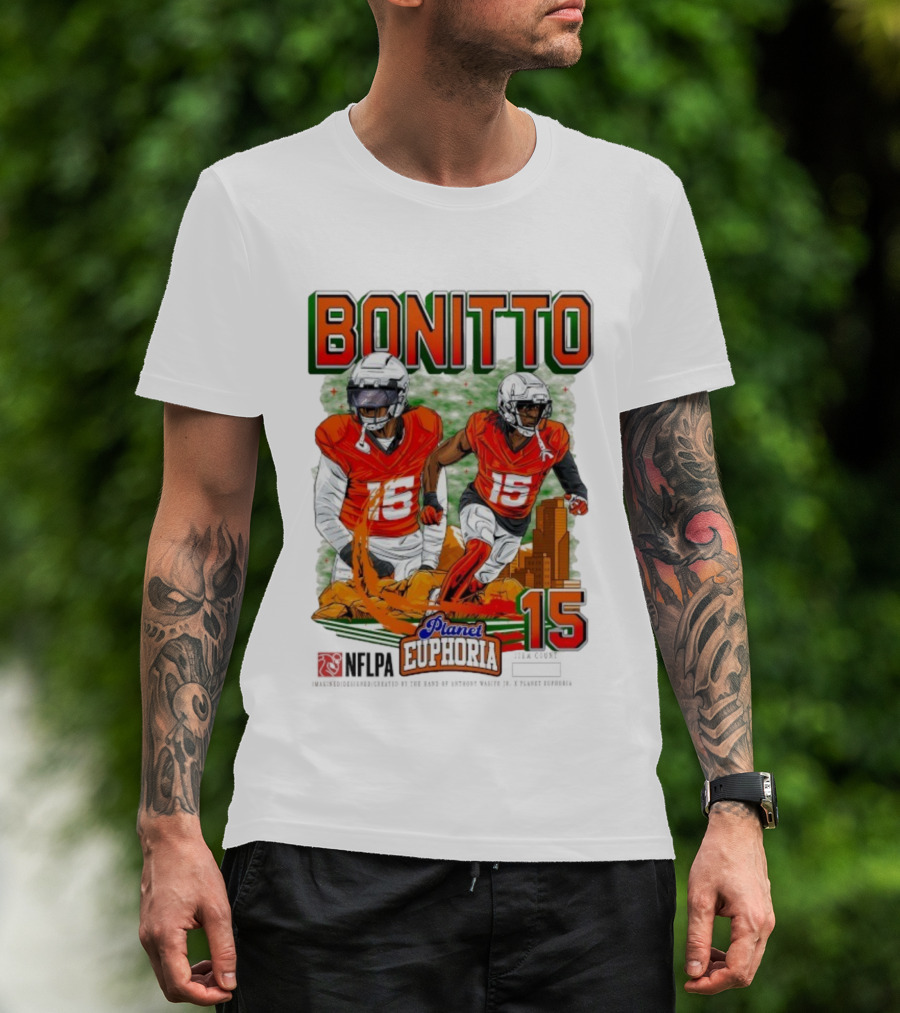 Bonitto Planet Euphoria NFLPA Player Number 15 T-Shirt