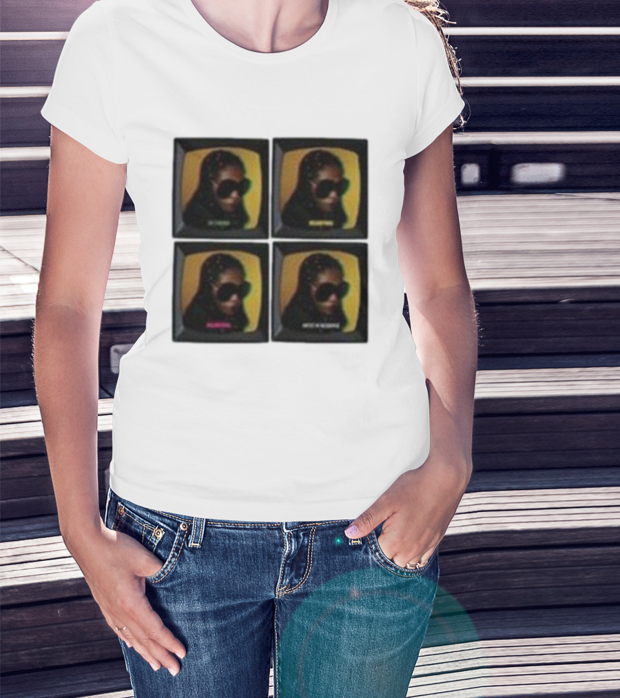 Ms Lauryn Hill Oh Oh Canada Retro TV Style Quad Image T-Shirt
