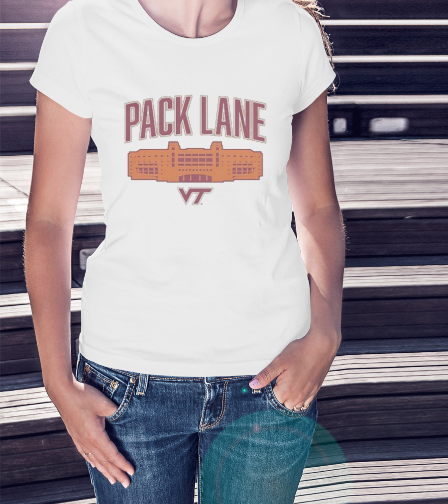 Pack Lane VT Hokies Stadium Fan Gear T-Shirt