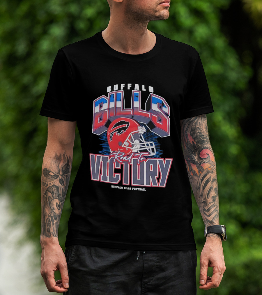 Buffalo Bills Road To Victory Helmet Bills Victory T-Shirt