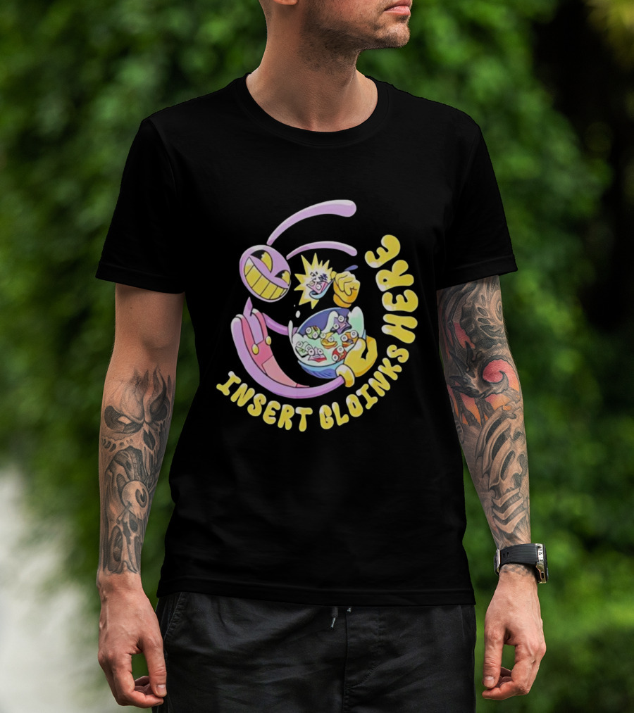 Insert Gloinks Here Cartoon Character Jax Circus Vibrant Colors Fun Design T-Shirt