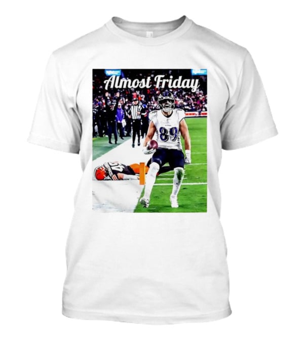 Almost Friday Mark Andrews Touchdown Celebration Ravens 89 T-Shirt