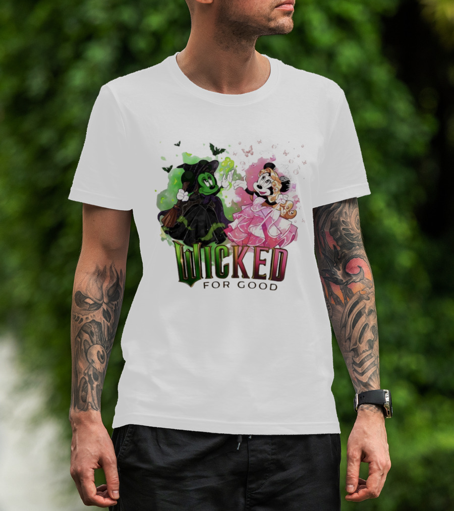 Wicked For Good Minnie Mouse Disney Mashup T-Shirt