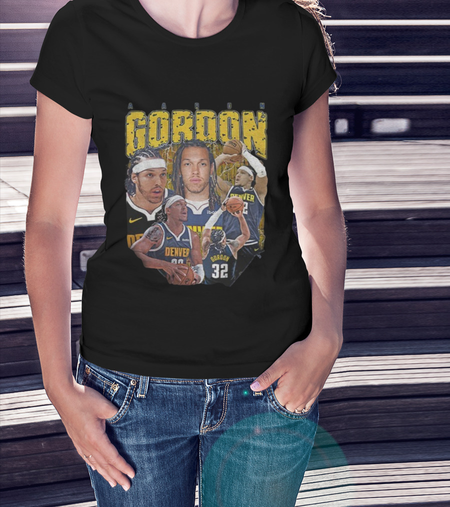 Aaron Gordon Denver Basketball MVP Highlights Plt என் 32 T-Shirt