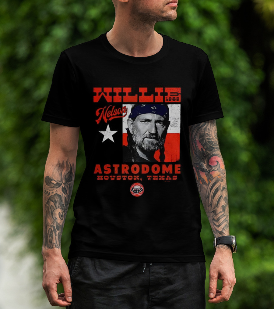 Willie Nelson Astrodome Houston Astros Texas Legend T-Shirt