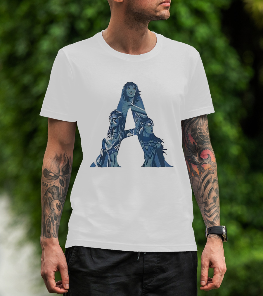 Avatar Character Collage Shaped As A T-Shirt