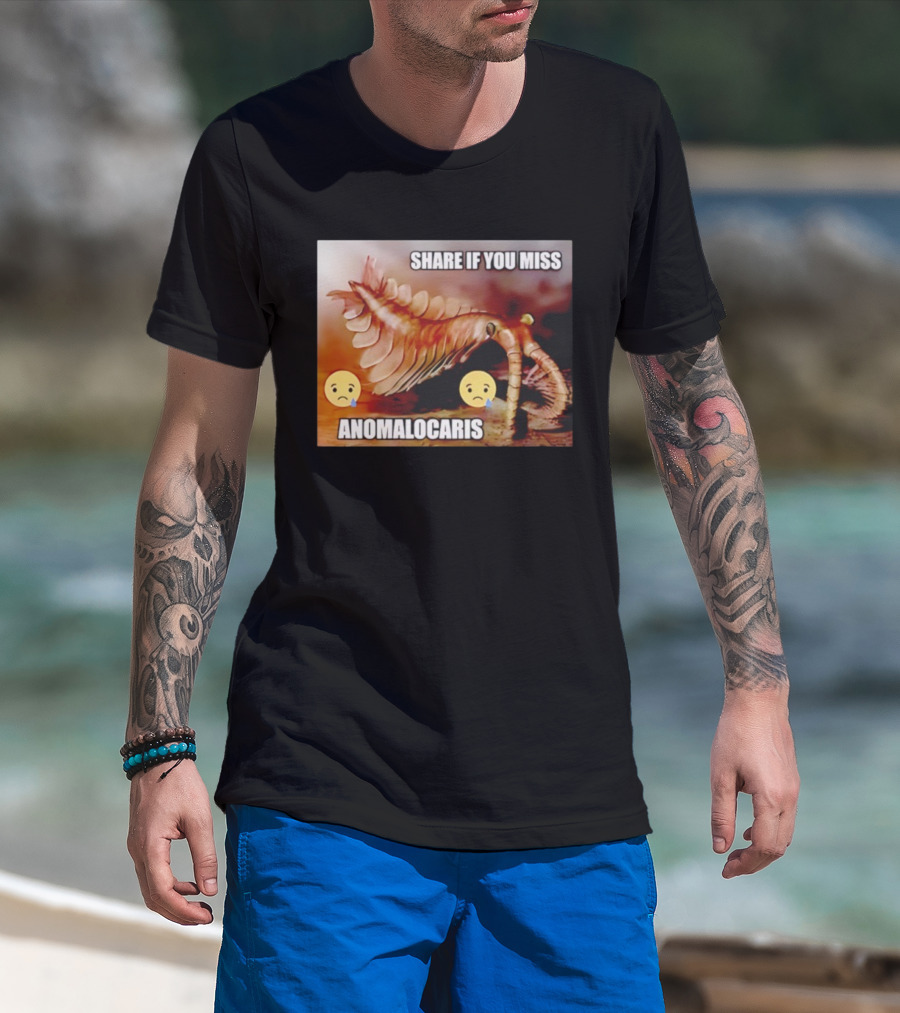 Anomalocaris Share If You Miss Meme Funny Emojis T-Shirt