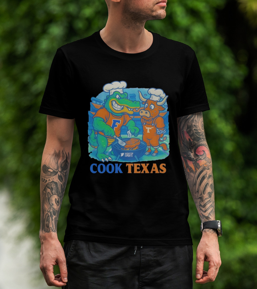 Florida Gators Cook Texas Longhorns Grilling Rivalry T-Shirt