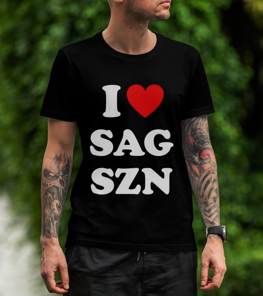 I Love Sagittarius Season Zodiac Enthusiast T-Shirt
