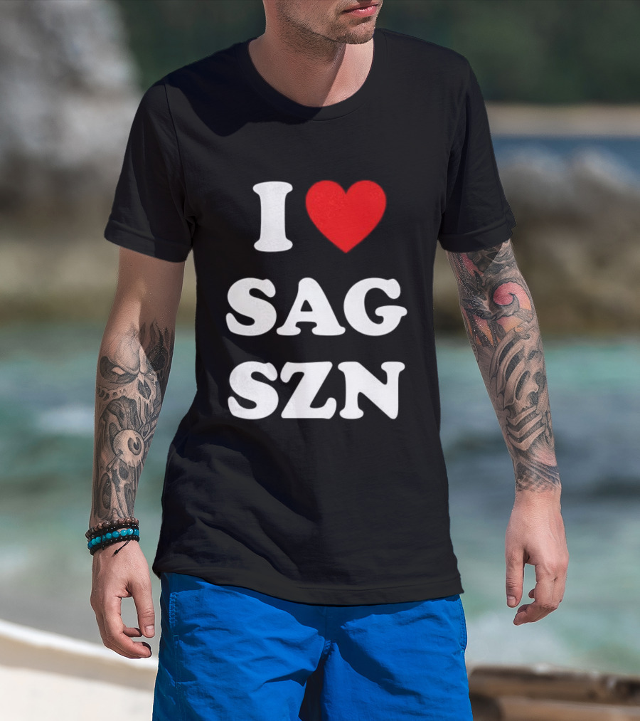 I Love Sagittarius Season Zodiac Enthusiast T-Shirt