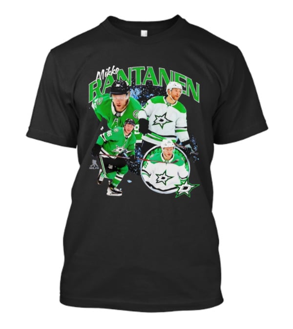 Mikko Rantanen Dallas Stars Number 96 Hockey Player Green And White Jersey T-Shirt