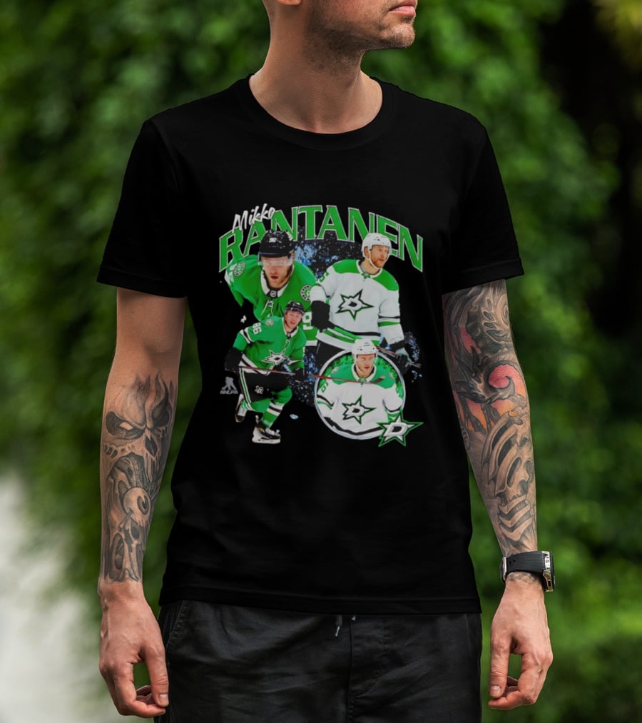 Mikko Rantanen Dallas Stars Number 96 Hockey Player Green And White Jersey T-Shirt