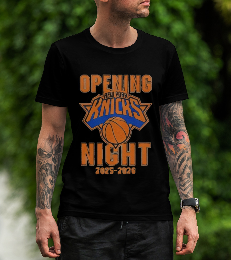 New York Knicks Opening Night 2025-2026 Season Basketball Event T-Shirt