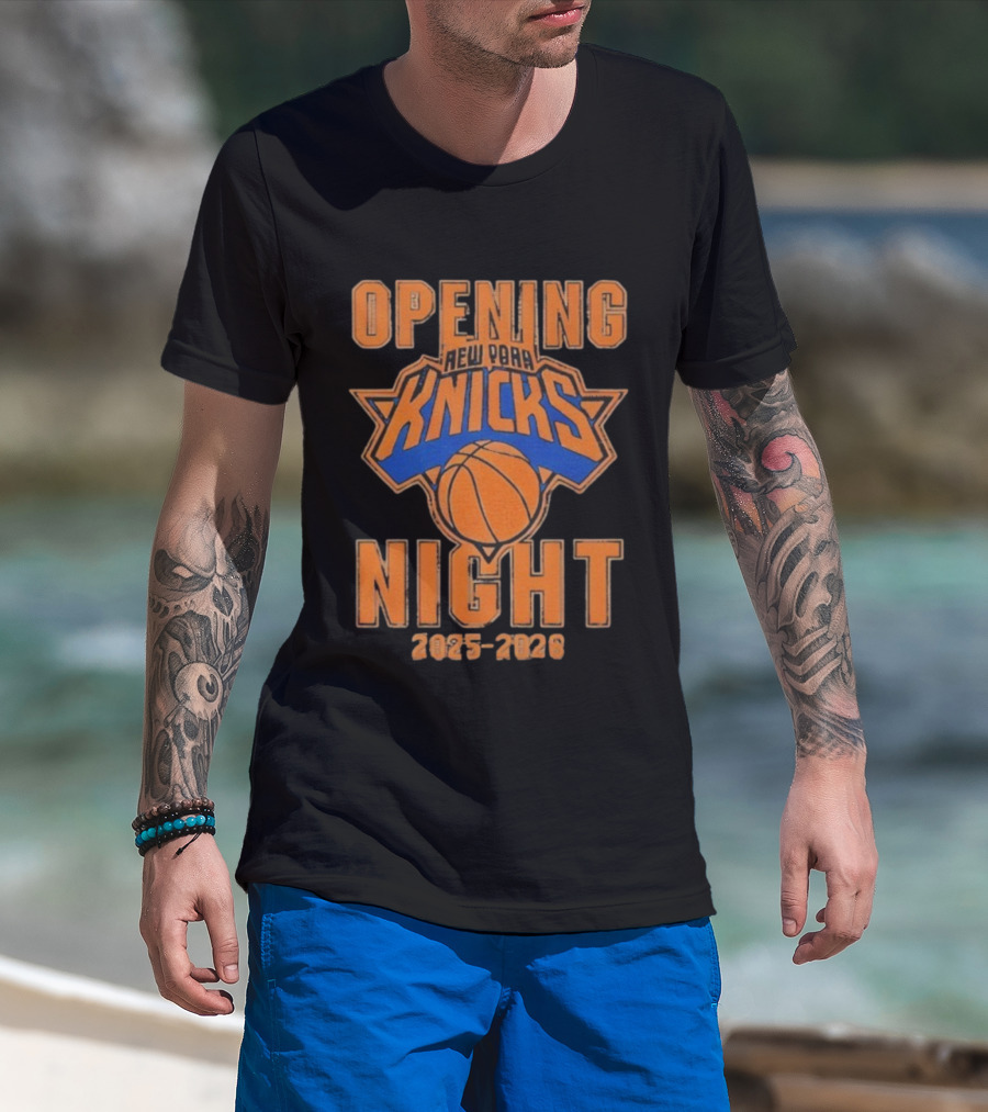 New York Knicks Opening Night 2025-2026 Season Basketball Event T-Shirt
