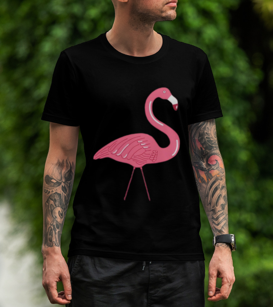 Plastic Flamingo Pink Retro Lawn Ornament T-Shirt