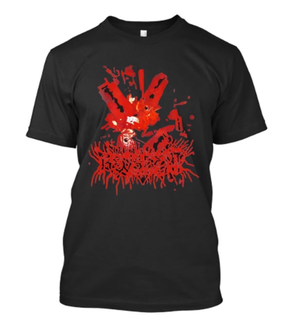 Rev3rent Razors Blood Splatter Lettering T-Shirt