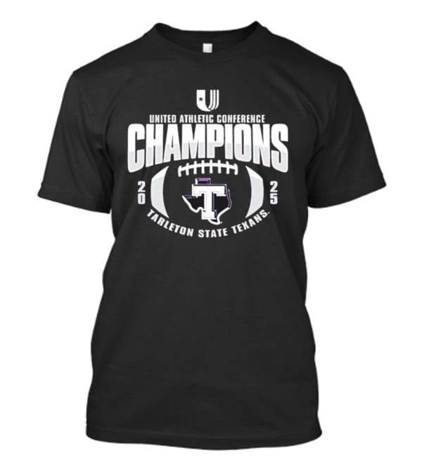 Tarleton State Texans 2025 United Athletic Conference Champions Football T-Shirt