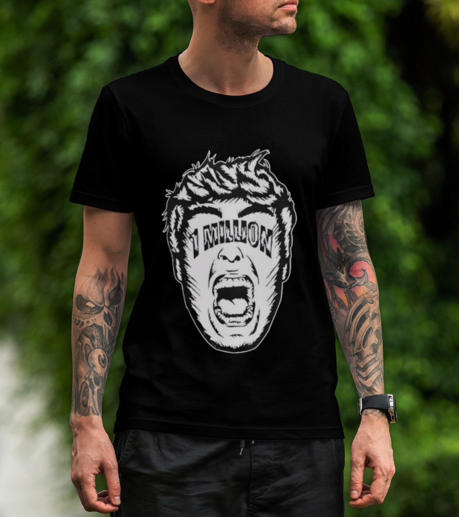 1 Million Face Scream T-Shirt