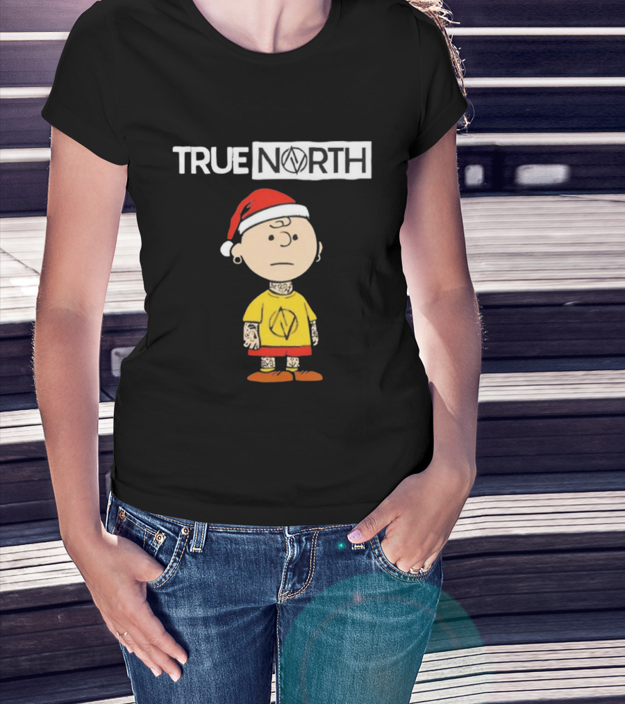 True North Santa Hat Charlie Brown Tattoo T-Shirt