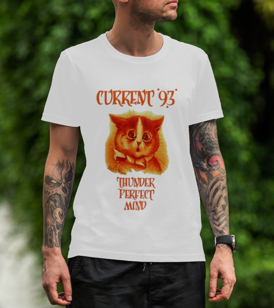 Current 93 Louis Wain Cat Thunder Perfect Mind Retro Style T-Shirt