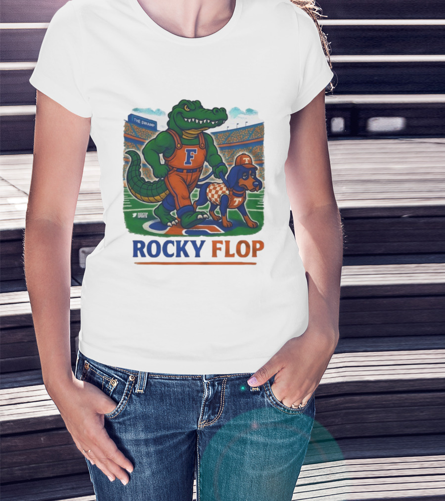 Rocky Flop Florida Gators Vs Tennessee Volunteers The Swamp Bigtop Sports T-Shirt