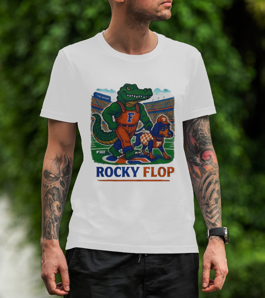 Rocky Flop Florida Gators Vs Tennessee Volunteers The Swamp Bigtop Sports T-Shirt