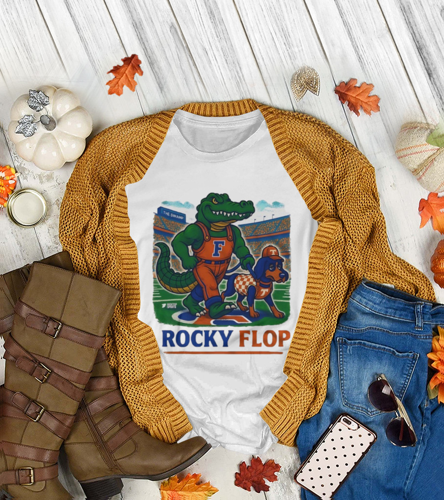 Rocky Flop Florida Gators vs Tennessee Volunteers The Swamp Bigtop Sports T-Shirt