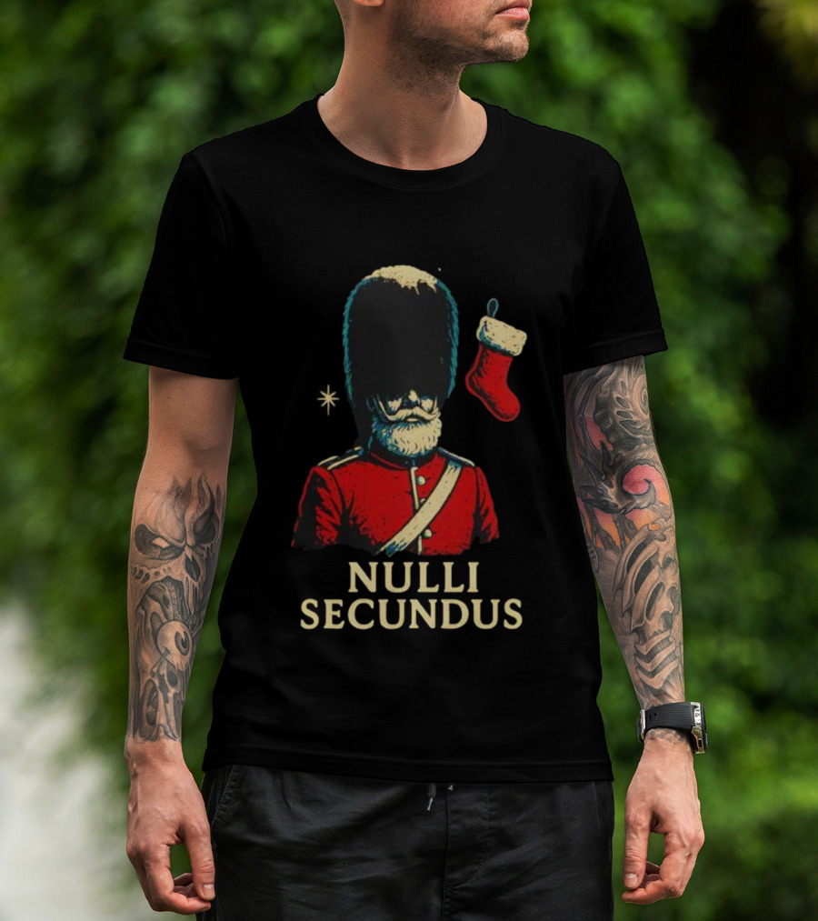 Coldstream Guards Nulli Secundus Christmas Stocking Vintage Style T-Shirt