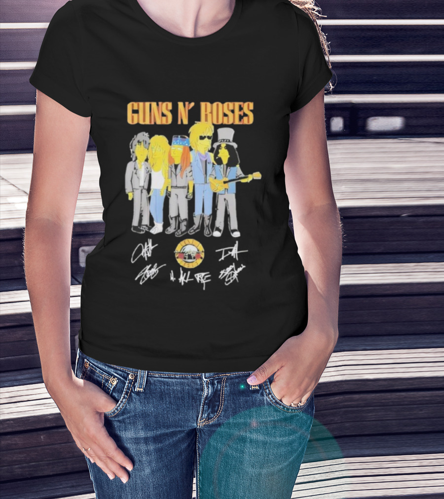 Simpsons Guns N’ Roses Band Parody T-Shirt