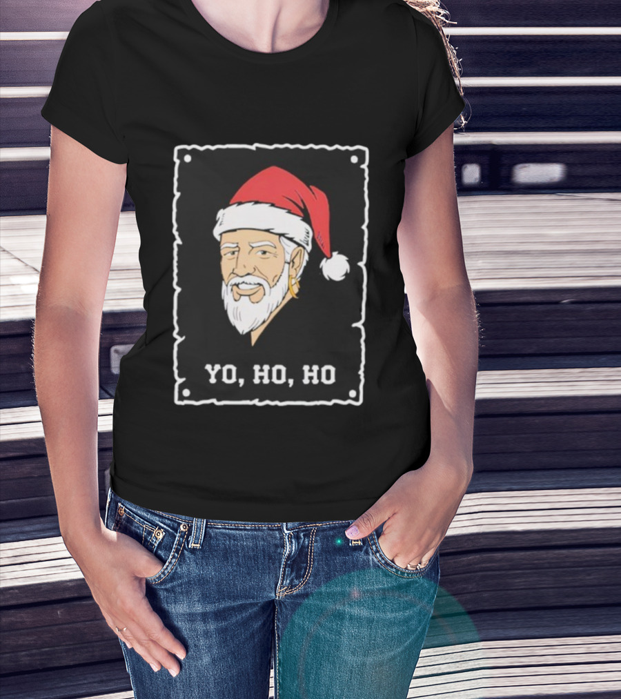 Santa Pirate Christmas Yo Ho Ho T-Shirt