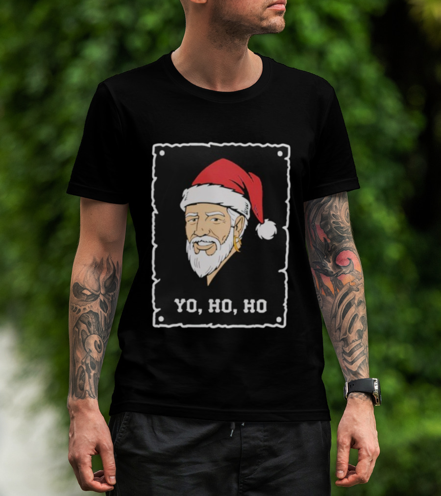 Santa Pirate Christmas Yo Ho Ho T-Shirt