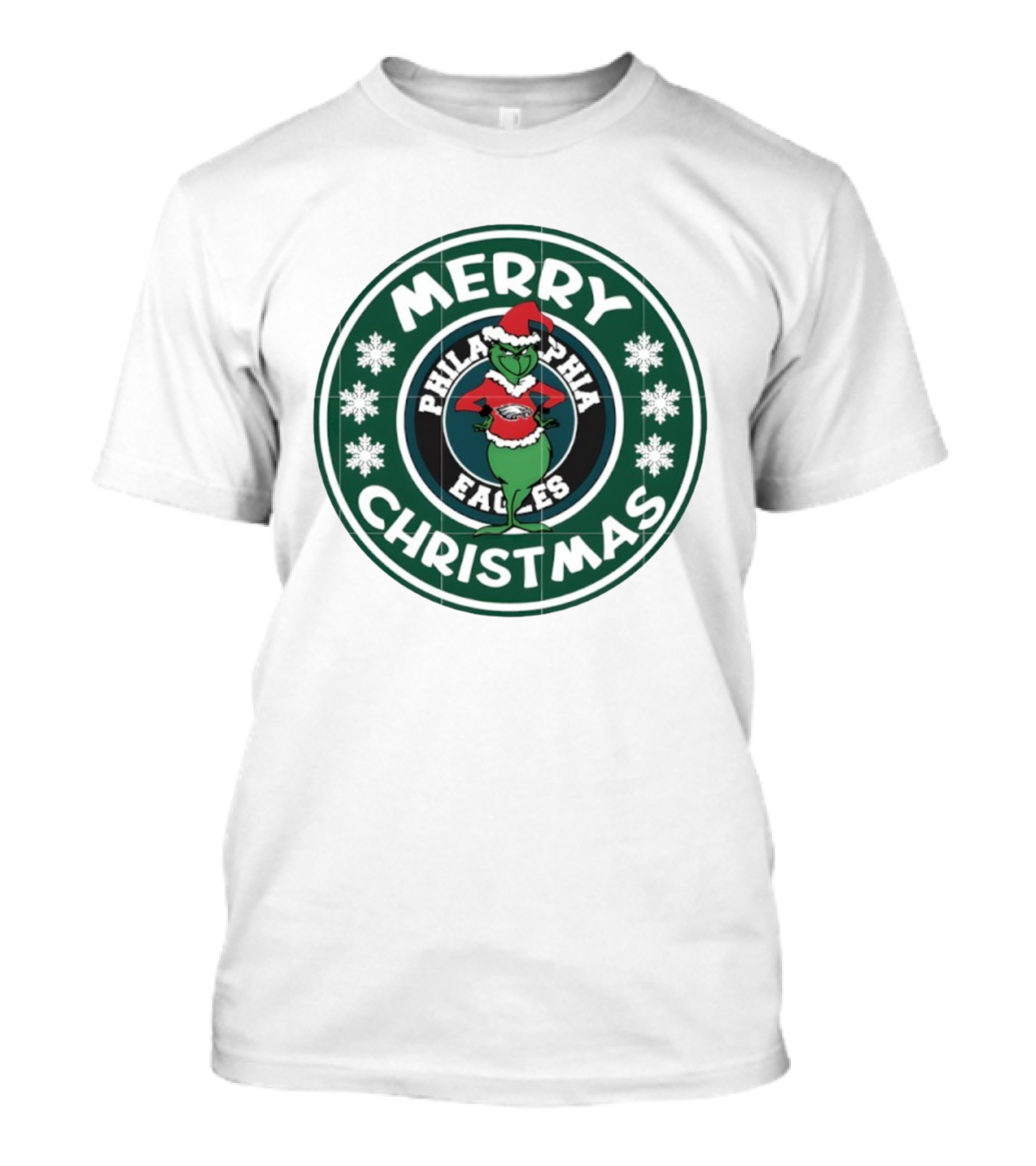 Philadelphia Eagles Merry Christmas Grinch T-Shirt