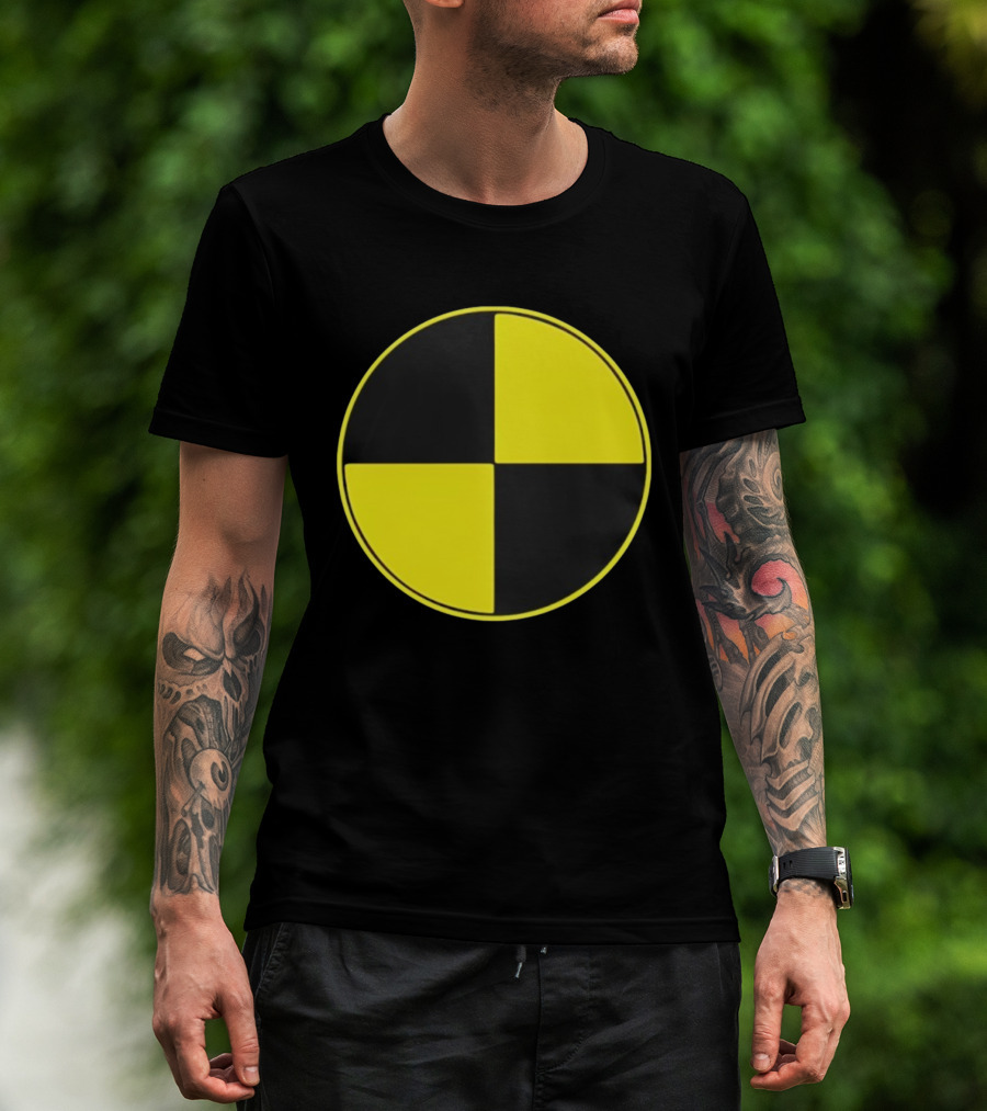 Crash Test Dummy Yellow Black Symbol T-Shirt