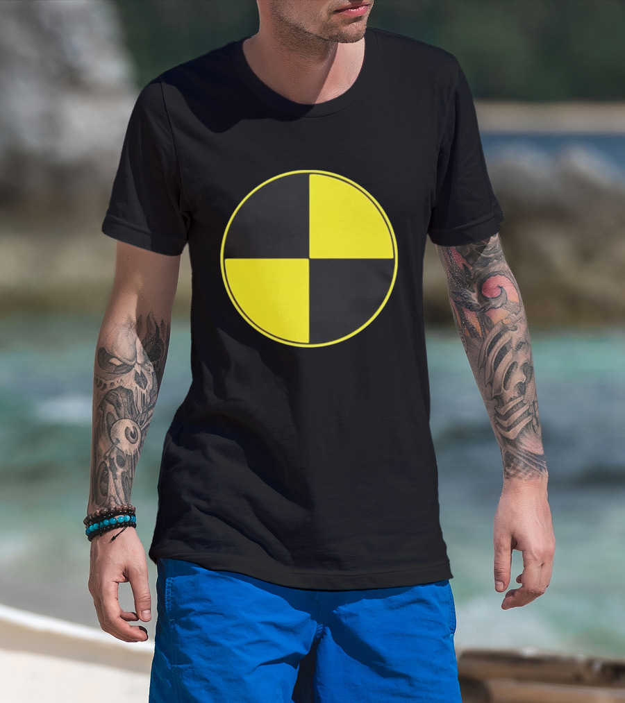 Crash Test Dummy Yellow Black Symbol T-Shirt