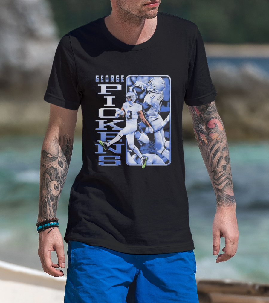 George Pickens Football Catch Highlights Cowboys Theme T-Shirt