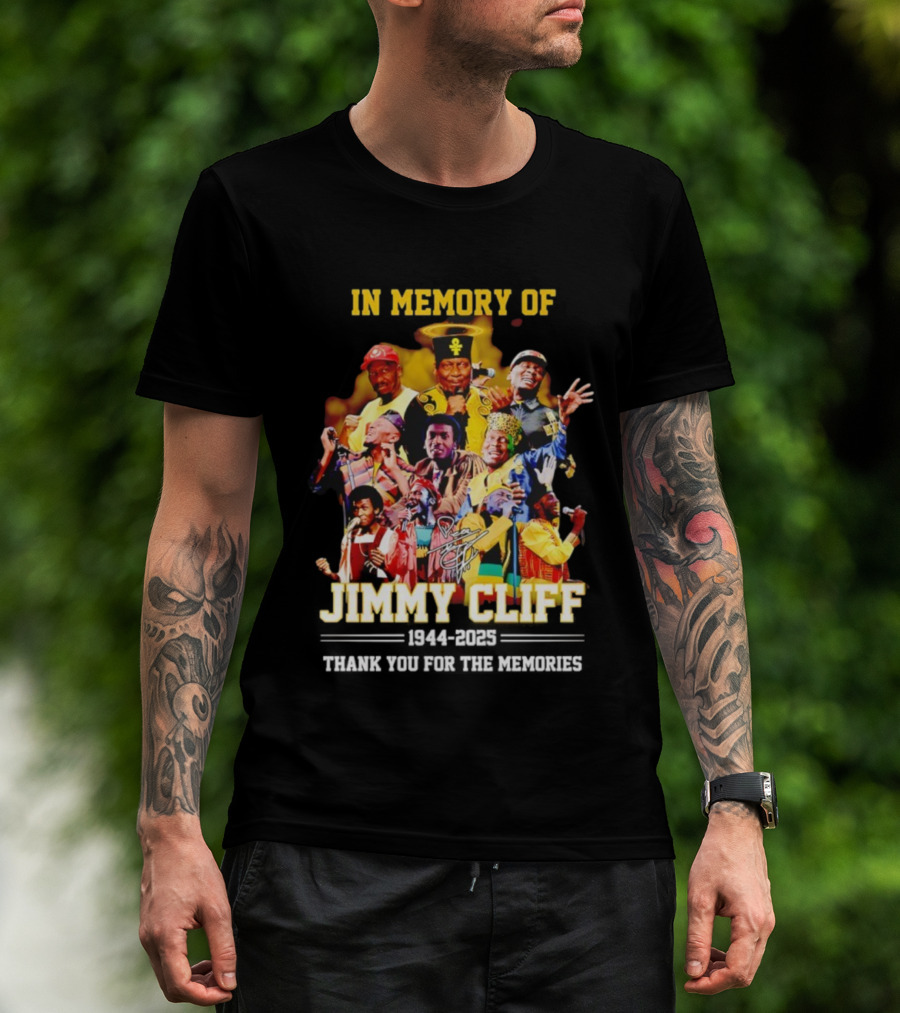 Jimmy Cliff 1944 2025 Thank You For The Memories T-Shirt