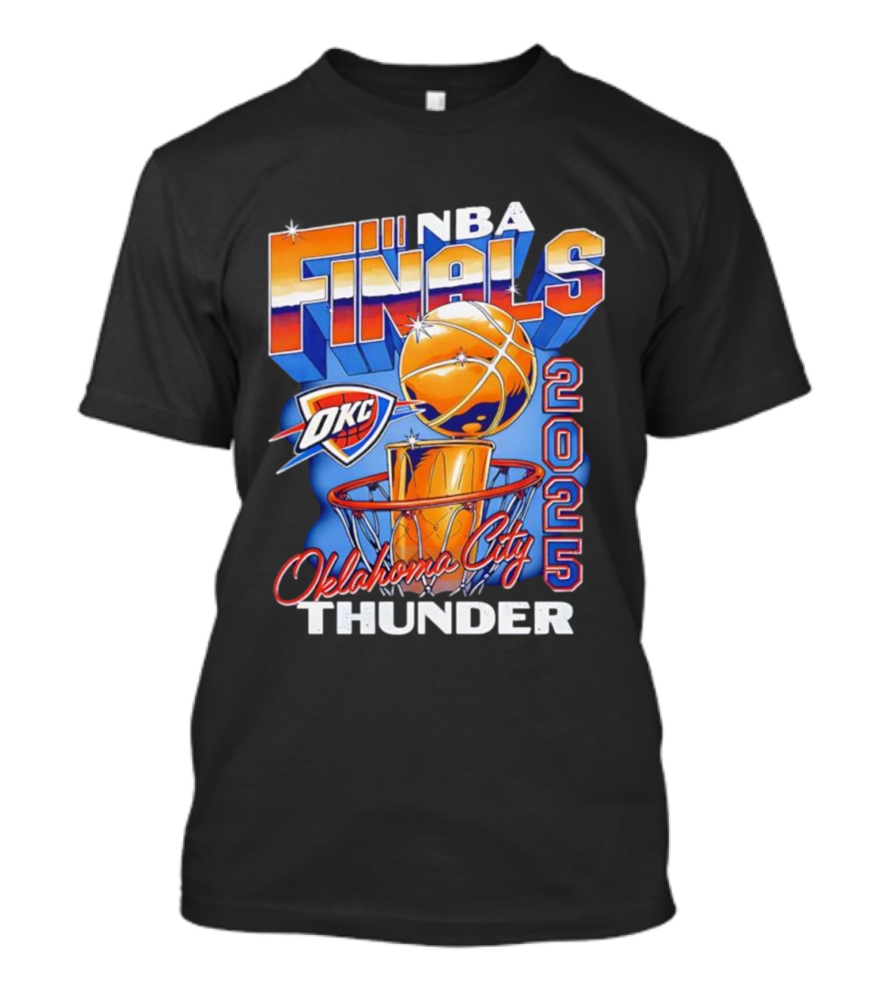 Oklahoma City Thunder NBA Finals OKC 2025 Basketball Trophy T-Shirt