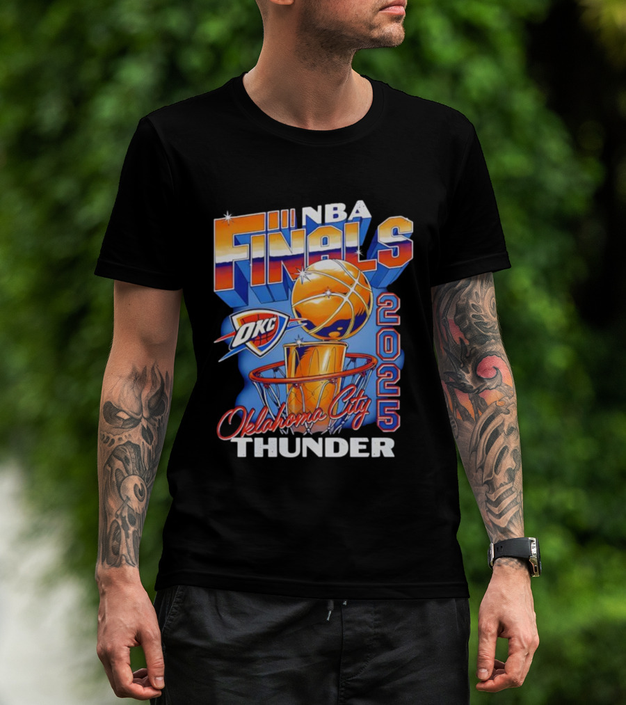Oklahoma City Thunder NBA Finals OKC 2025 Basketball Trophy T-Shirt