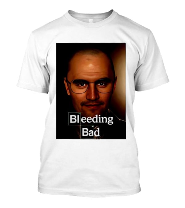 Bleeding Bad Bald Man With Glasses T-Shirt