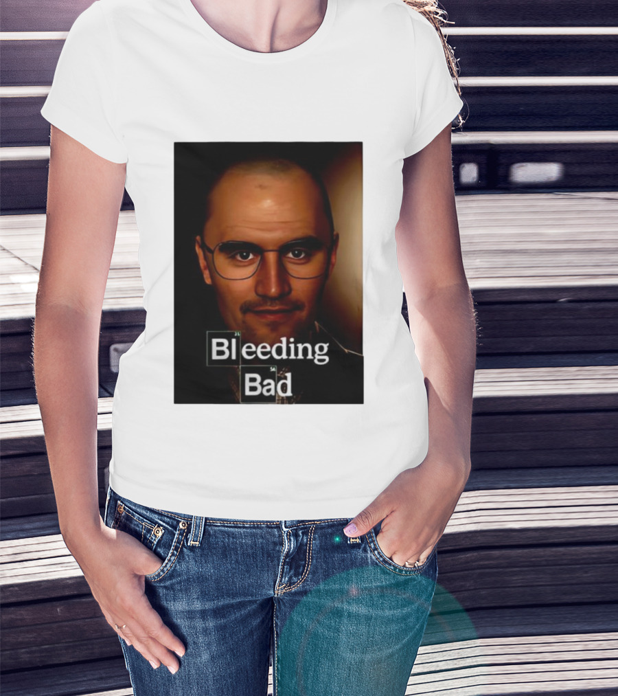 Bleeding Bad Bald Man With Glasses T-Shirt
