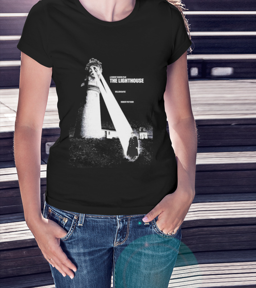 Robert Eggers The Lighthouse Willem Dafoe Robert Pattinson Vintage Scene T-Shirt
