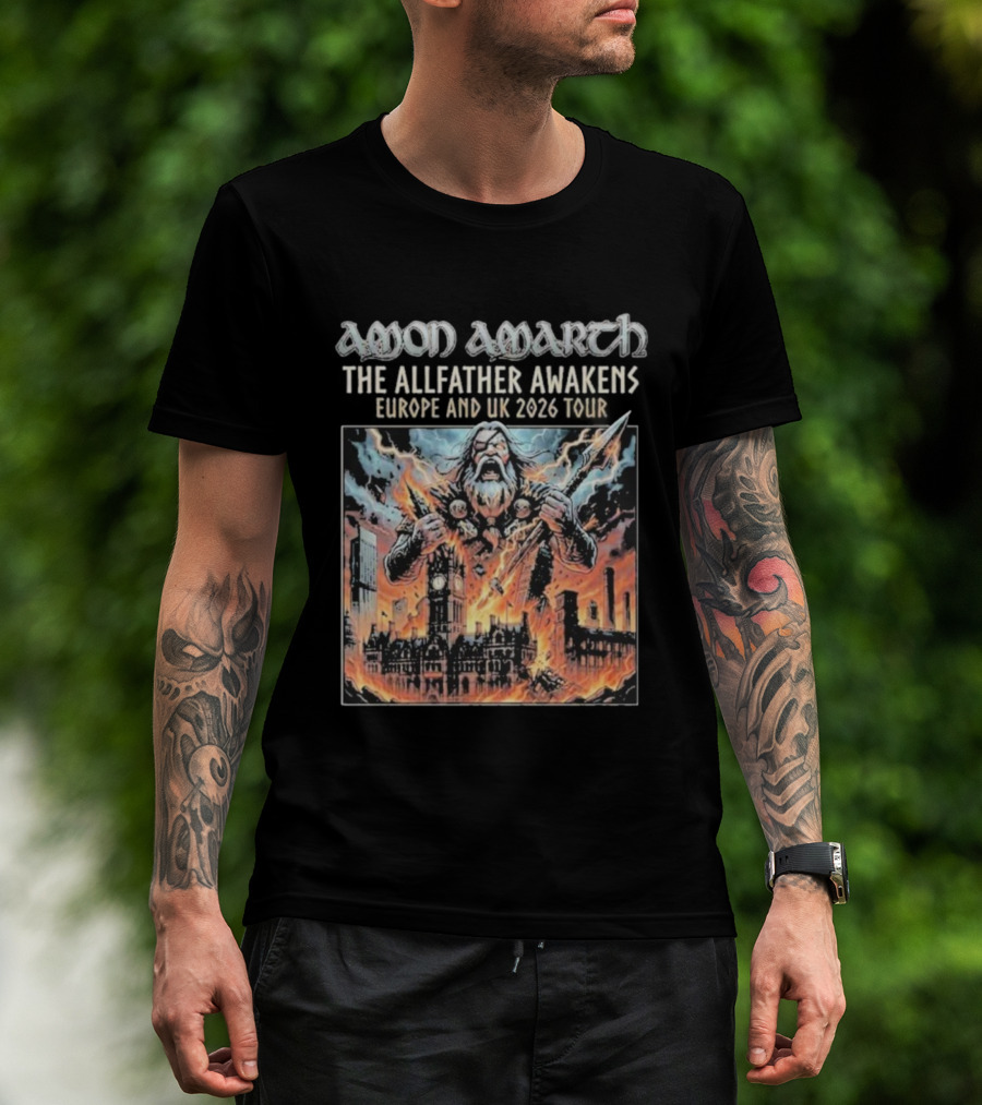 Amon Amarth The Allfather Awakens Europe And UK 2026 Tour Manchester UK 10 October T-Shirt