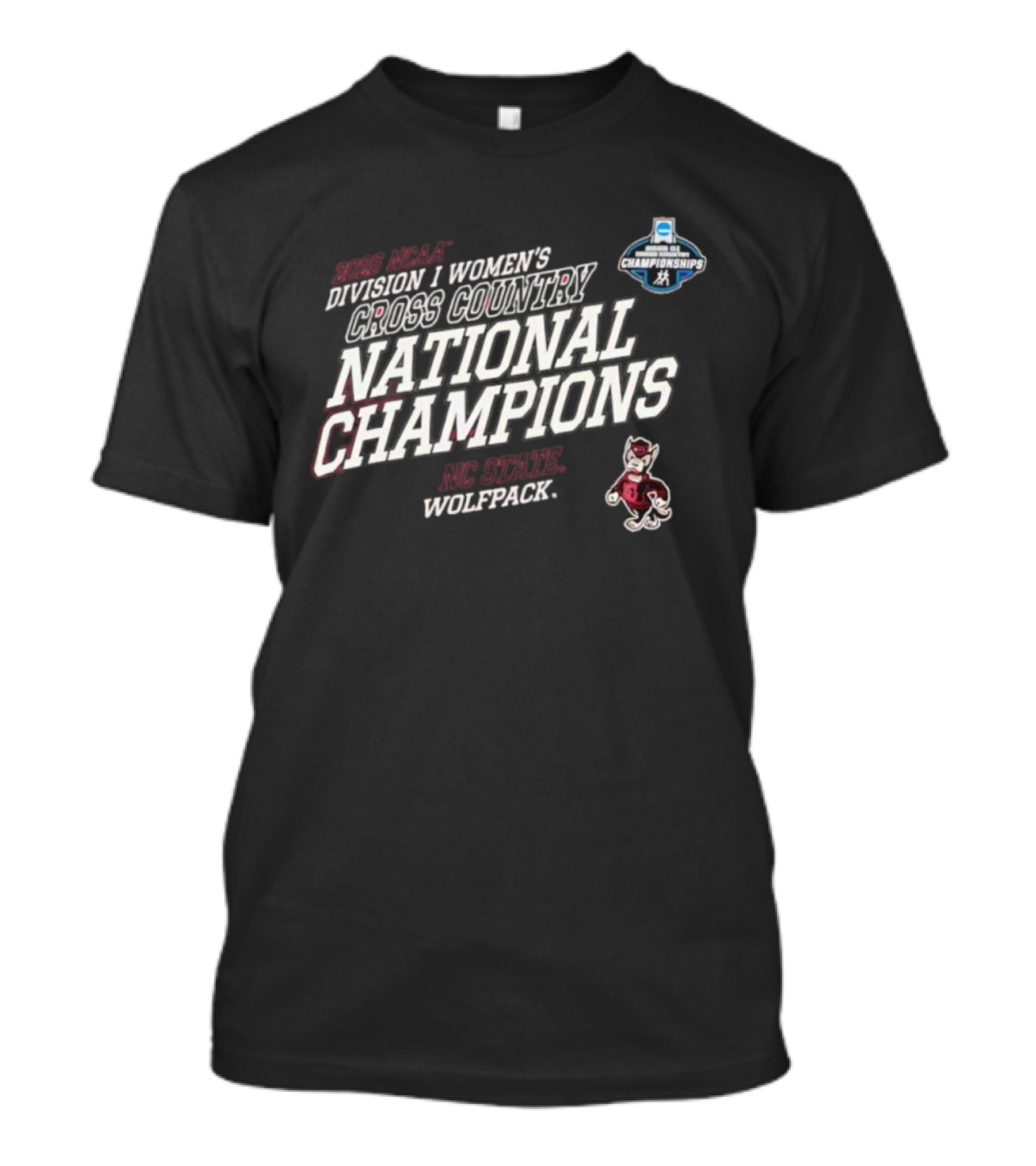 North Carolina State 2025 Women’s Cross Country NCAA Champions Wolfpack T-Shirt