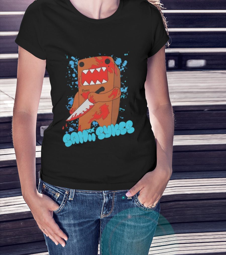 Sami Smyers Domo Knife Blood Splatter T-Shirt